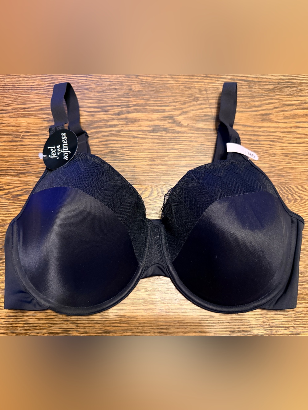 Bali, black underwire bra, size 38D